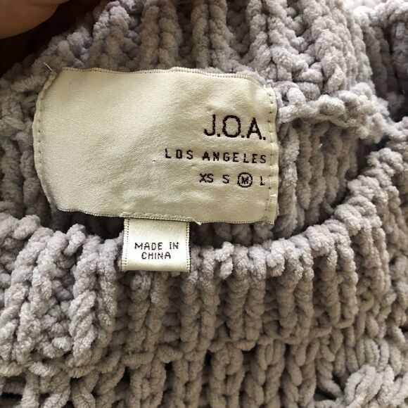 J.O.A. Gray Cable Knit Pullover Chunky Sweater - Picture 8 of 13
